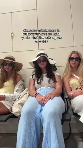 It’s always fun and games until you have to wake up at 3 am to “have the full day” there 😭 Greece vlog on my yt 🇬🇷🥰 #travelvlog #girlstrip #relatable #vacationtransition #greece 