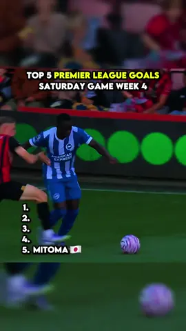 Top 5 Premier Legaue Goals Saturday Game Week 4 #PremierLeague #goals #football #fyp 