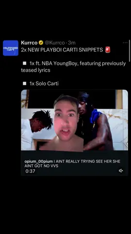 #greenscreen TWO NEW PLAYBOI CARTI SNIPPETS #playboicarti #carti #yvl #42ceo 