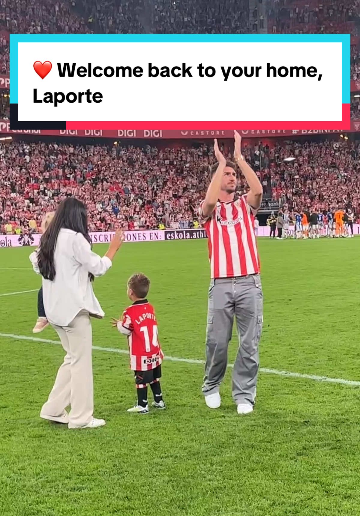 ❤️ Welcome back to your home, @Aymeric Laporte  #aymericlaporte #laliga #bilbao #athleticalaves #Viral 