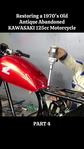 Part 4: Restoring a 1970's Old Antique Abandoned KAWASAKI 125cc Motorcycle #amazing #restoration #abandoned #motorcycle #restored 