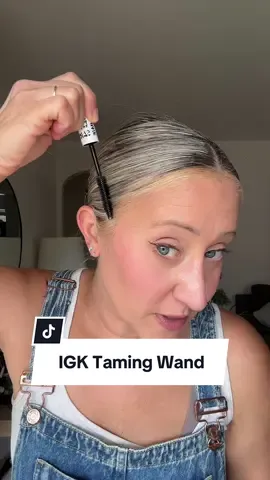 Replying to @Debbie Dagnese 📝 Caption: This little wand is like a magic eraser for flyaways. I use it on clean hair, dirty hair, slick buns, ponytails — you name it. It doesn’t leave your hair crunchy or greasy, and the hold actually lasts. If you’ve got breakage or postpartum regrowth like me… this thing is your new best friend. #I#IGKTamingWandF#FlyawayFixH#HairSlickingHackP#PostpartumHairTipsslickbackbun  
