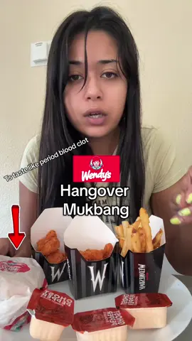 Blood clot #wendys #mukbang 