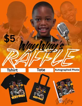 Support my WayWay by purchasing a $5 raffle ticket for the chance to win a T-shirt, a tote bag, and an autographed photo of Way 🧡 The raffle starts today & will end on the 30th of September. Names will be drawn on live by Way on October 1st.. Payment methods below Cash App-$blackiee2 Chime-$Shandrique-Roby or Apple Pay