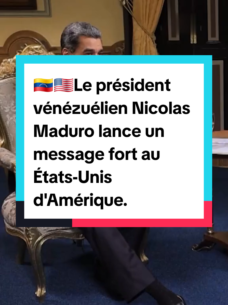Le président vénézuélien Nicolas Maduro lance un message fort : 