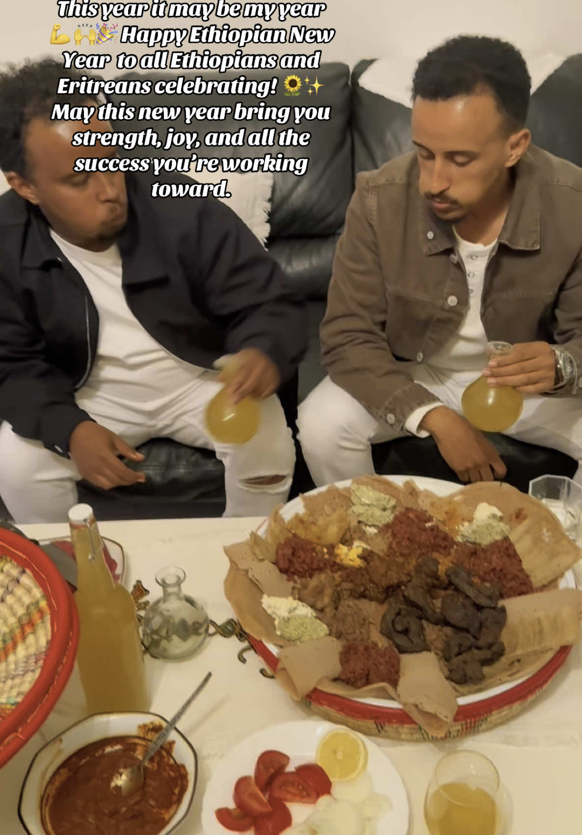 🙌🎉 Happy Ethiopian New Year  to all Ethiopians and Eritreans celebrating! 🌻✨ May this new year bring you strength, joy, and all the success you’re working toward.  #ethiopian_tik_tok #habeshatiktok #adisabeba #fanivideo #Vlog  @wizDaniG6 