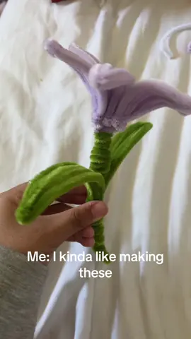 Heh… what do I do with all of them😭 #fyp #flower #pipecleanerart #pipecleanerflowers #pipecleanercrafts 