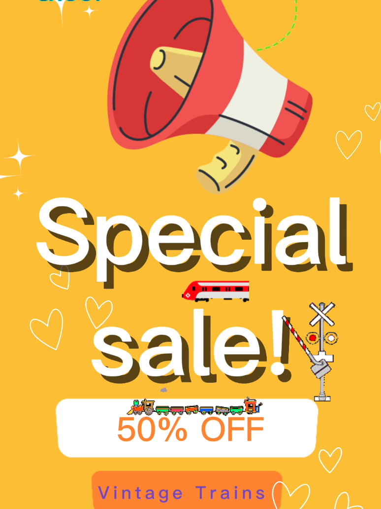 Trains 50% off  #Toystorergv #Train #Toysforsale #Vintagetoys #956 