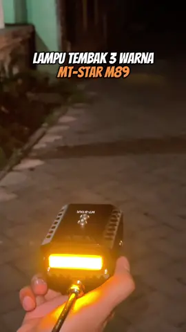 Rekomendasi lampu tembak cahaya biled 3 warna cuy dari mt-star m89