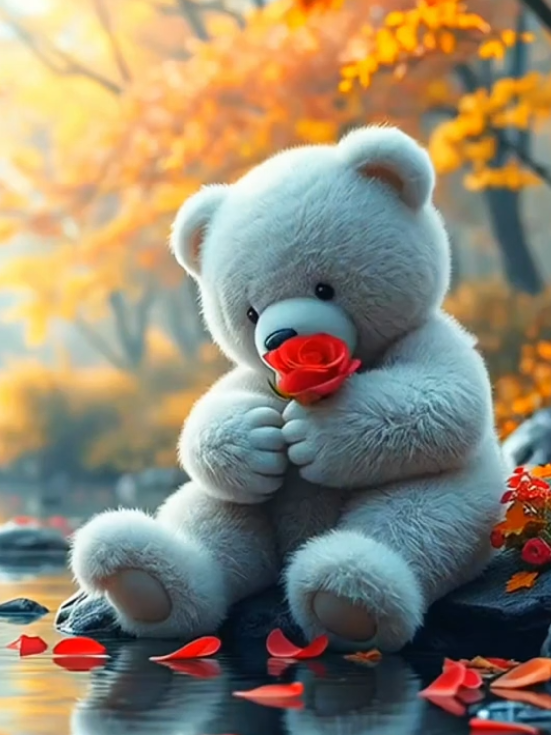 The Sound of Loneliness🧸🖤 #teddy #lonely #sadness #memories #Melancholy 