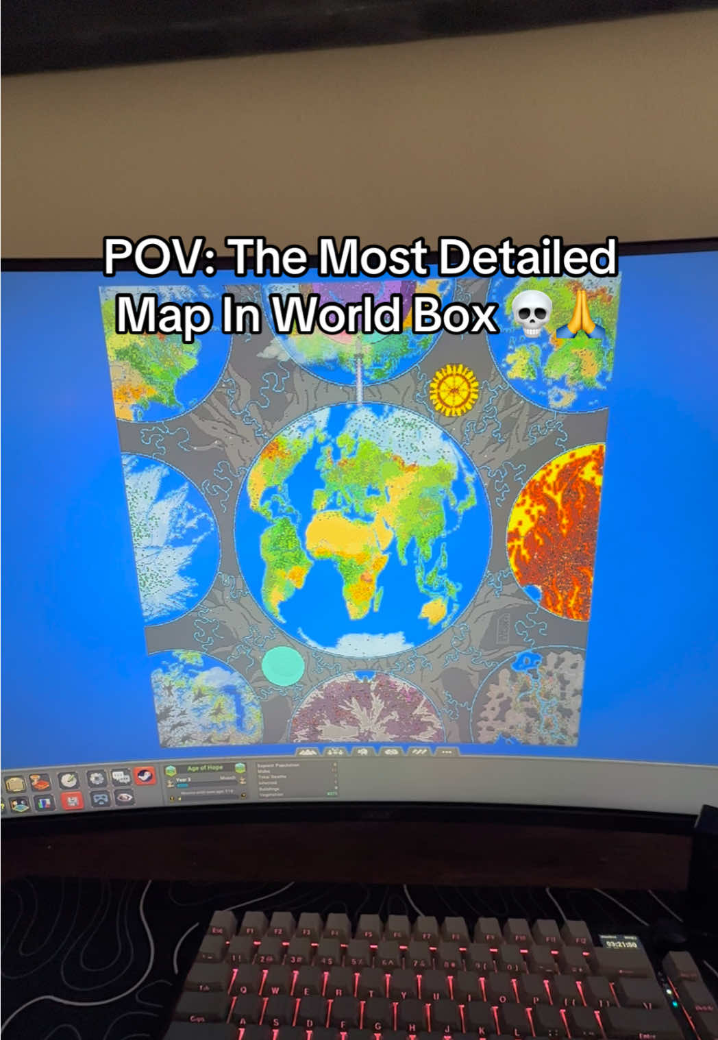 How Good Is This Map? It’s available on Steam In The World Box Section #fyp #foryou #tiktok #viral #worldbox #worldboxsimulat0r #sandbox #Minecraft #geography #maps 