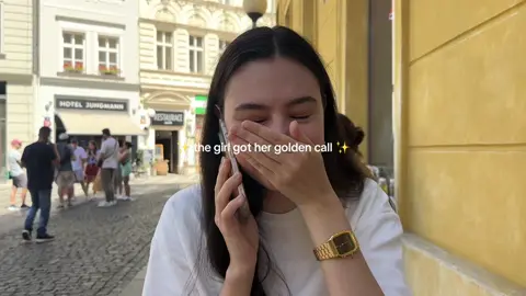 my friend filmed the beginning of the new chapter of my life #goldencall #cabincrew 