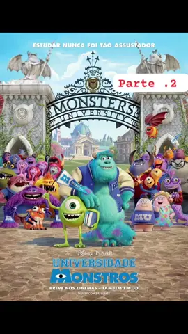 Parte 2 Filme : Universidade Monstros (2013) Sinopse  Mike e Sulley, alunos promissores da Universidade Monstros, são forçados a se unirem quando sua disputa acirrada pelo posto de aluno mais assustador da turma foge ao controle e eles acabam sendo expulsos da faculdade. #paravoce #foryou #filmes #completo #disney 