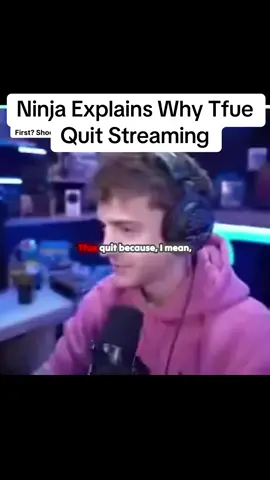 Why Tfue no longer streams #ninja #tfue #fyp #foryoupage #fortnite 