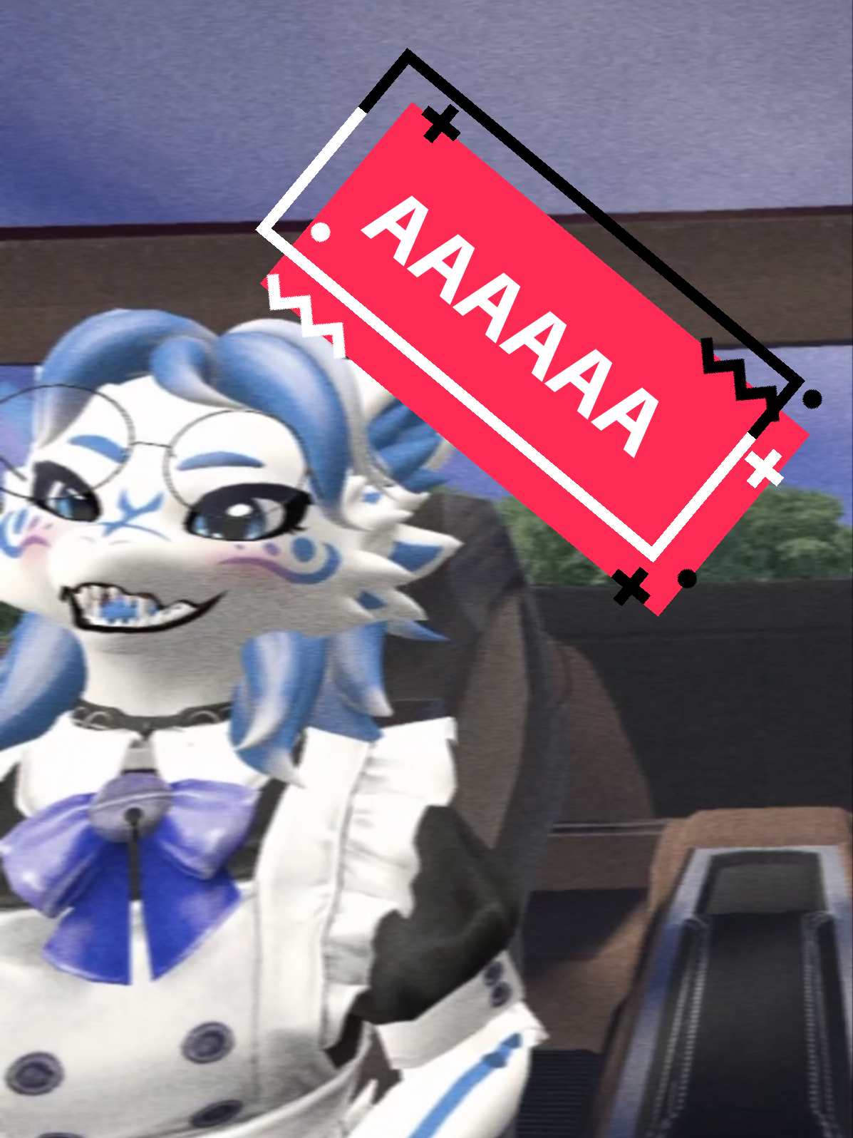 they had an extra blue bow tie! ft. @Capture #fypシ゚viral #foryou #novabeast #furrytiktok #foryoupage 
