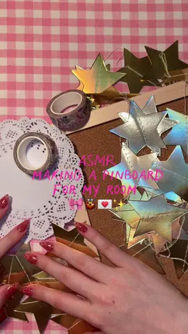 ASMR making a cute pinboard for my room! 🎀🐞💌✨ Guysss I LOVE how this turned out!!! It’s made my desk space so much more cutesy and cosy!!! I’ll be adding more to it, but here’s how it looks for now! Let me know if you would like to see more?! I could do different themes like Fall, Halloween, Christmas etc. 💗🐞🎀✨ #asmr #satisfying #organize #whiteboard #art 
