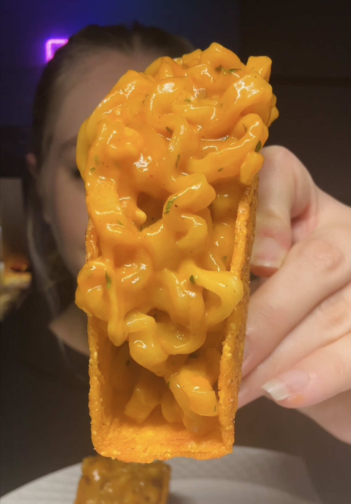 Cheesy Buldak Tacos 🧀🌮 have ya’ll tried this yet? lmk in the comments 👇🏻 see ya’ll again next time 😌❤️  #buldaktacos #mukbang #asmr #fypシ #fyp 