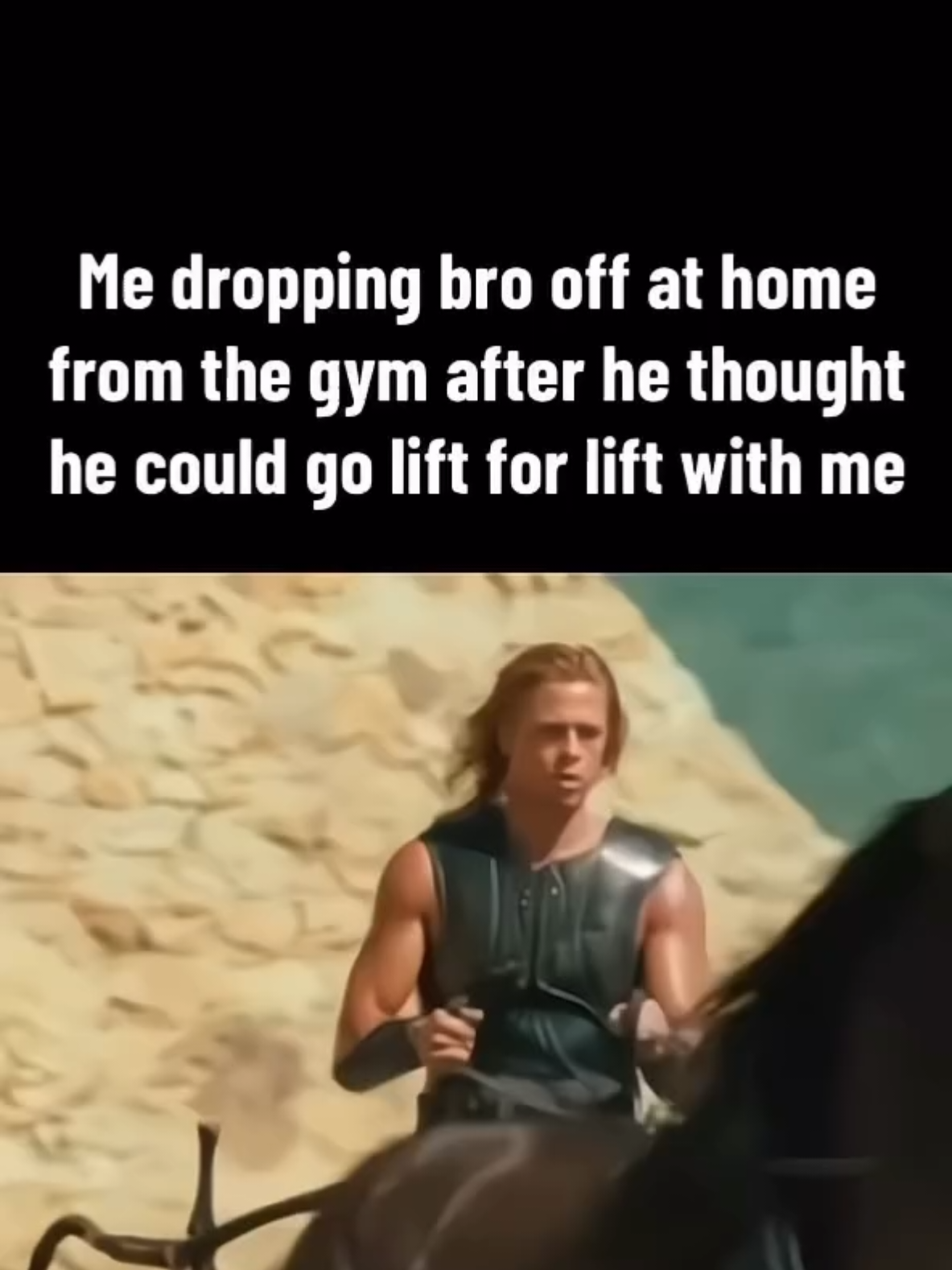 Me and a new workout partner.  #gymbro #Yougotwhatittakes #fitnessbody #fitnessmemes #gymmemes 