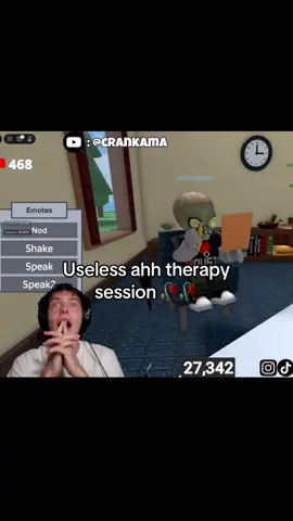 Each session gets worse and worse 😭✌️ #crankama #livestream #roblox #therapy #fyp 