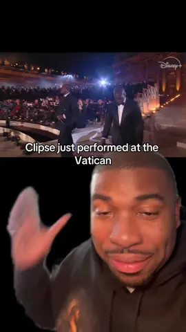 Clipse just performed birds don’t sing at the Vatican bro … #clipse #pushat #vatican #pharrellwilliams #hiphop 