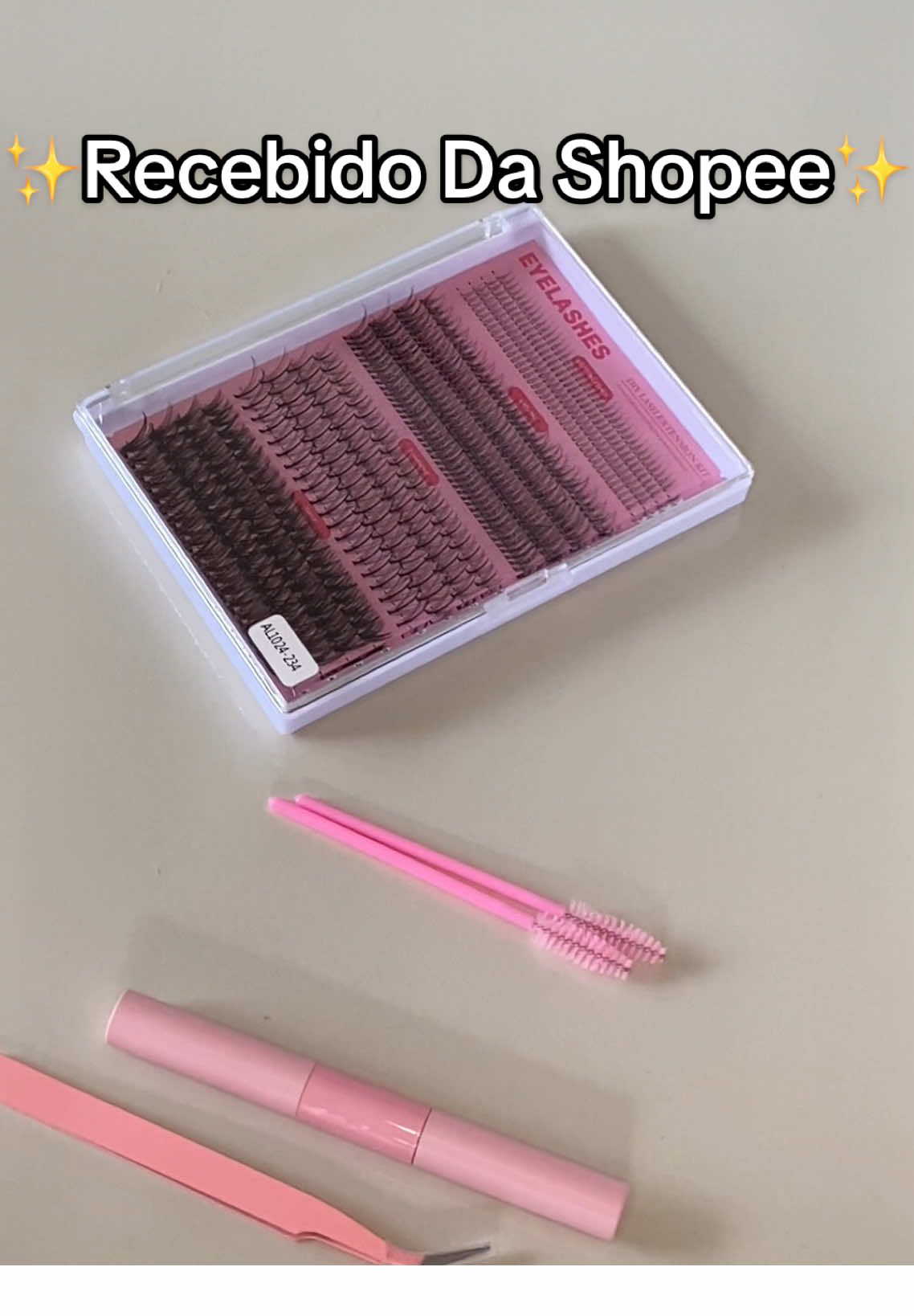 ✨Recebido da Shopee✨ Kit Extensão de Cílios completo – fácil de aplicar e com acabamento super natural 😍 📦 ID: AAR-KHA-EHA Perfeito pra quem ama cílios volumosos sem precisar ir ao salão!   @Shopee Brasil  #ShopeeAchados #ExtensãoDeCílios #CíliosPerfeitos #MakePerfeita #AchadinhosShopee 