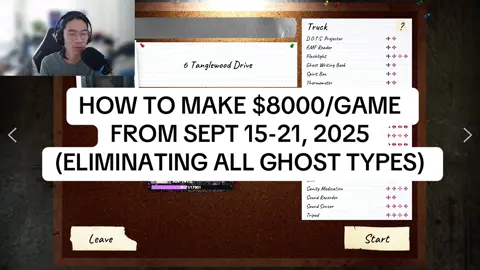 In preparation for the double xp 5 year phasmophobia anniversary celebration week coming up, I break down how to do 150% no evidence no sanity games on Tanglewood Drive quickly and efficiently. Because these runs typically net you anywhere from $3000-4500, this can be a very lucrative speed run method to grind levels fast. #xpfarming #phasmophobia #phasmophobiagame 