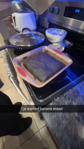 Overnight in the oven bro 😔 #bananabread #banana #bread #trend #blowthisup 
