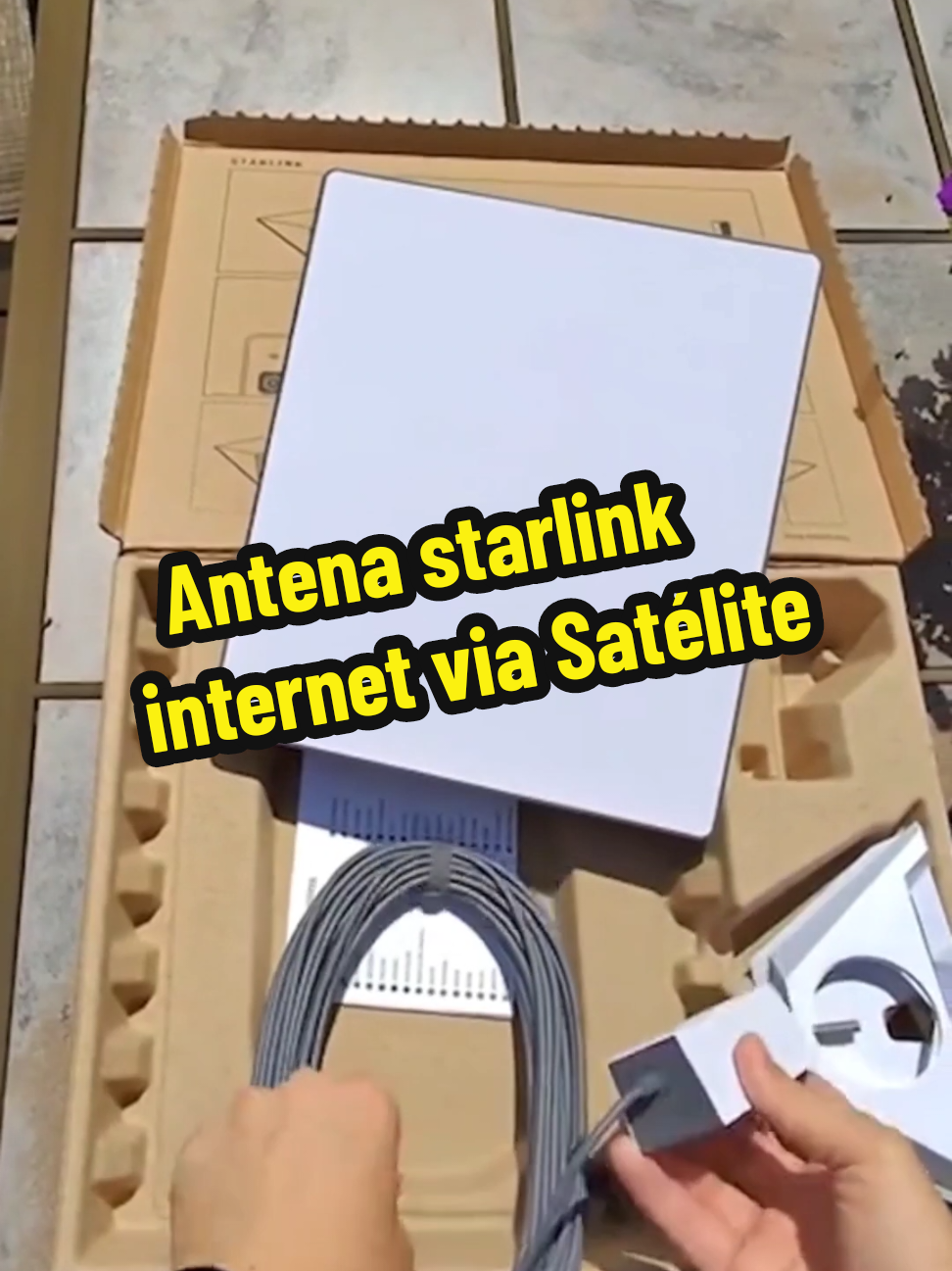Kit Mini Antena Starlink Internet via Satélite. #antenastarlink #internetviasatelite #starlink #antenadigital 