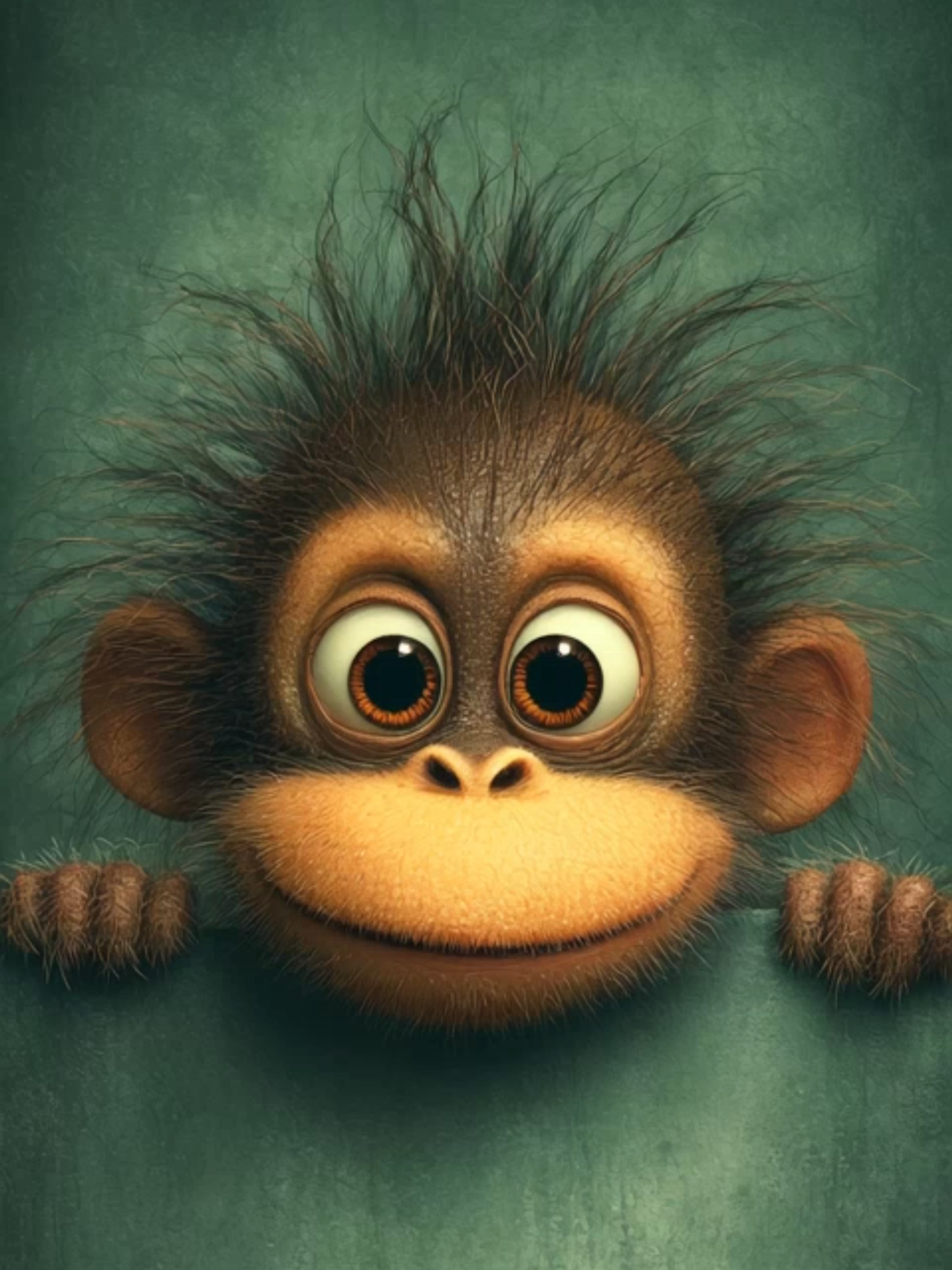 Live Wallpaper | Cheeky Monkey Vibes 🐒😂 #cutemonkey #livewallpaper #funnyanimals #cartoonmood #cheeky #tongueout #playfulenergy #adorable #aivideo #mobilewallpaper #fyp