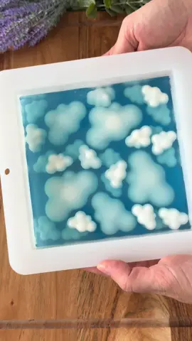 Handmade cloud soap pouring – relaxing and satisfying craft! 🌿 Perfect for DIY soap lovers. #cloudsoap #meltandpour #satisfyingvideo #soapmaking #DIY 