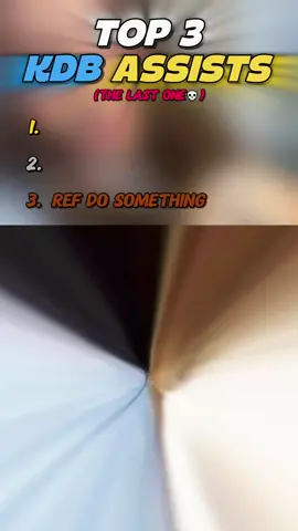 Ranking Top 3 Best KDB Assists  #kevindebruyne #assist #ranking #viral #fyp 
