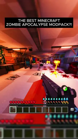 The best minecraft Zombie Apocalypse modpack on curseforge (mini credits to @Yulari ) #foryou 