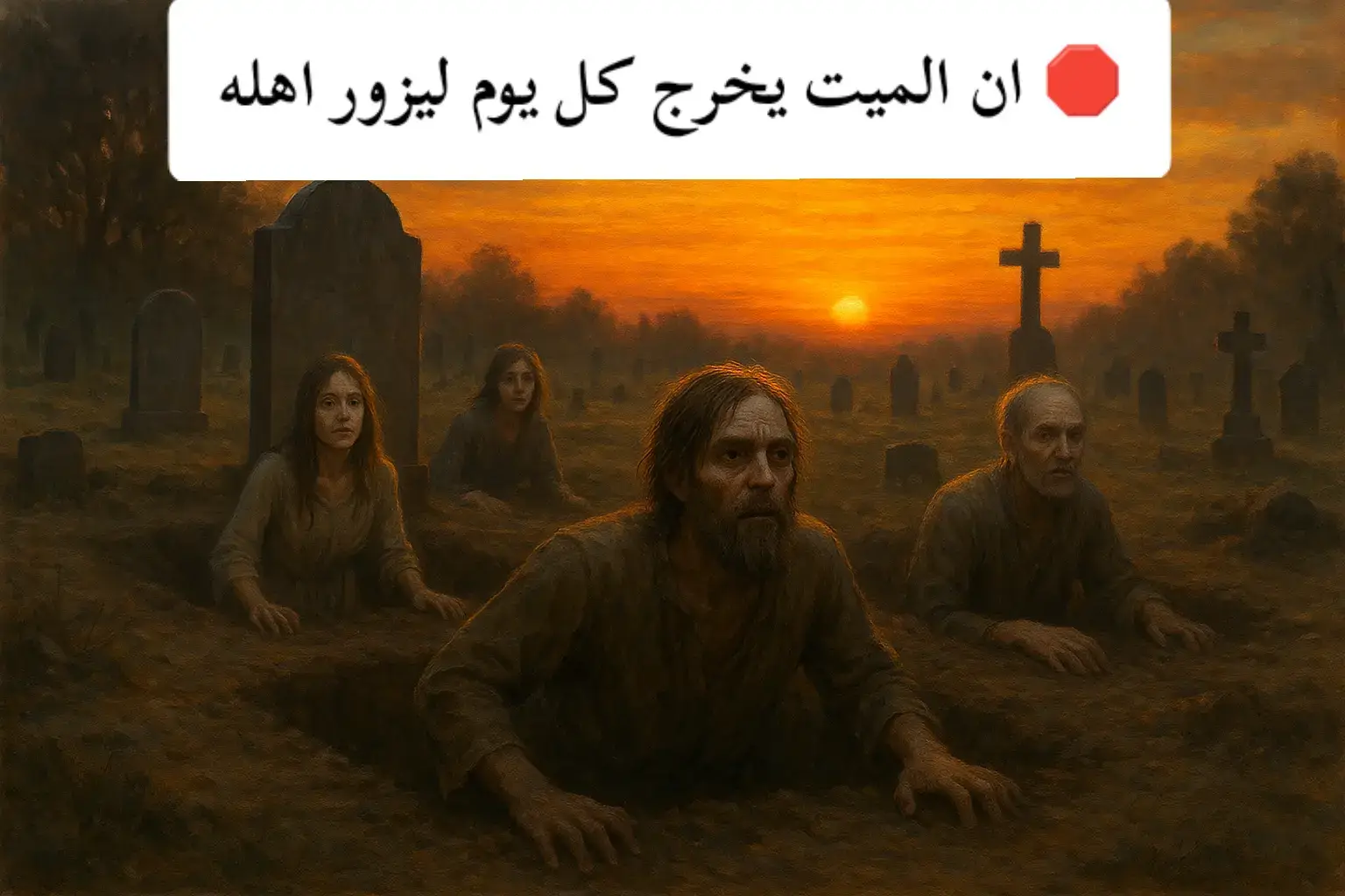 متى يخرج الاموات من قبورهم  #viral 