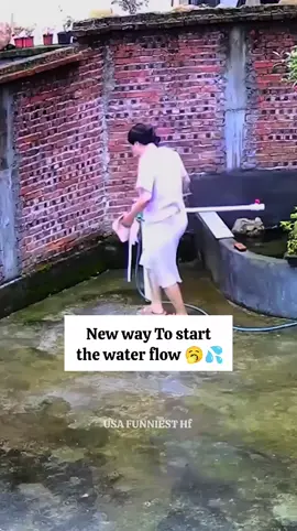 New way Talented 🤣🤣 #funny #girl #water #fail #flow 