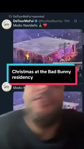 #greenscreen Christmas at the Bad Bunny residency #xmcustodio #badbunny #puertorico🇵🇷 