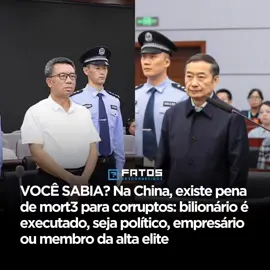 Na China, a corrupção pode ser punida com a pena de morte, medida aplicada em casos de grande repercussão ou envolvendo valores bilionários, e que já levou à execução de empresários, políticos e membros da elite acusados de fraudes e subornos.