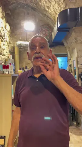 Visiting the old city of Jerusalem when I came across this old coffee shop that has the tunnels access to to all of Jerusalem. The  owner gave us a tour of the shop and shared the history of the store and he told us that he got violation ticket for over $300,000 shakel for no reason just so they can take over his shop if he didn’t pay. His message for everyone is to come to their home country to Jerusalem and visit!  everyone is welcome in Jerusalem #pa#palestinee#jerusaleml#oldcityofjerusalemل#القدس 