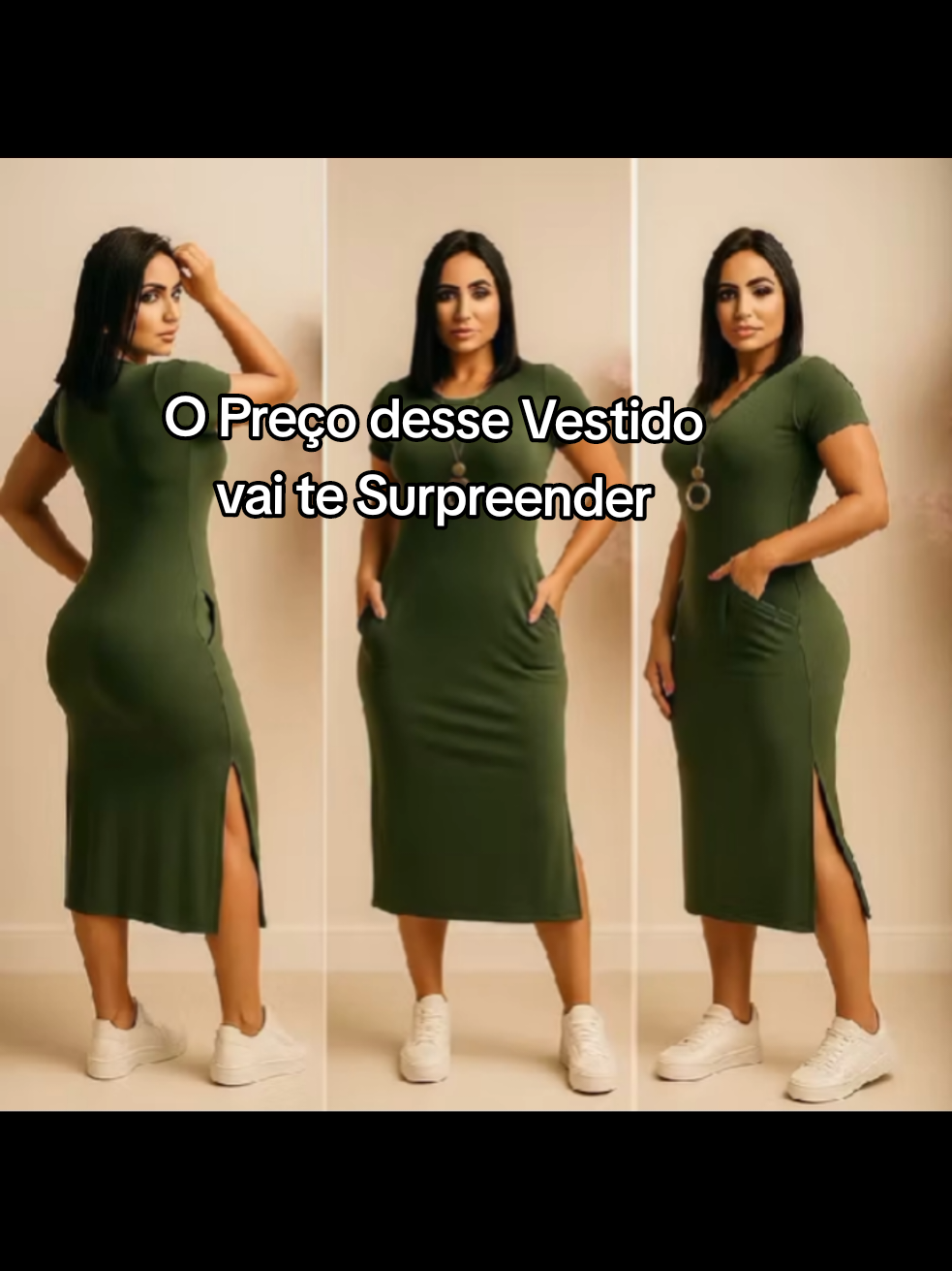 Vestido Feminino Midi Tubinho  #modaevangelica #vestidos  #modinhas #modafeminina #roupasfemininas 