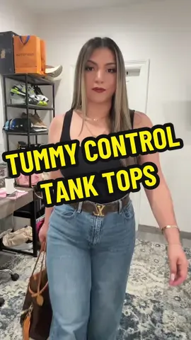 These Tummy Comtrol tanks are a must have and snatch you up without the uncomfortableness of a bodysuit!!! #midsize #tummycontrol #shapewear 