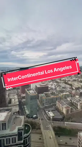 You can’t beat the views and room layout at InterContinental Los Angeles  Staying in the middle of downtown LA hits different when you’re up this high. The InterContinental is literally part of the skyline, so every window feels like a lookout point over the city. You can see the mix of palm trees, freeways, and skyscrapers all in one view ✨ Tap the green location tab at the top of the captions to book your next stay at InterContinental Los Angeles  @IHG Hotels & Resorts @IHG One Rewards  #intercontinentalhotel #ihghotels #ihghotel #losangeleshotel #TikTokGOStay 