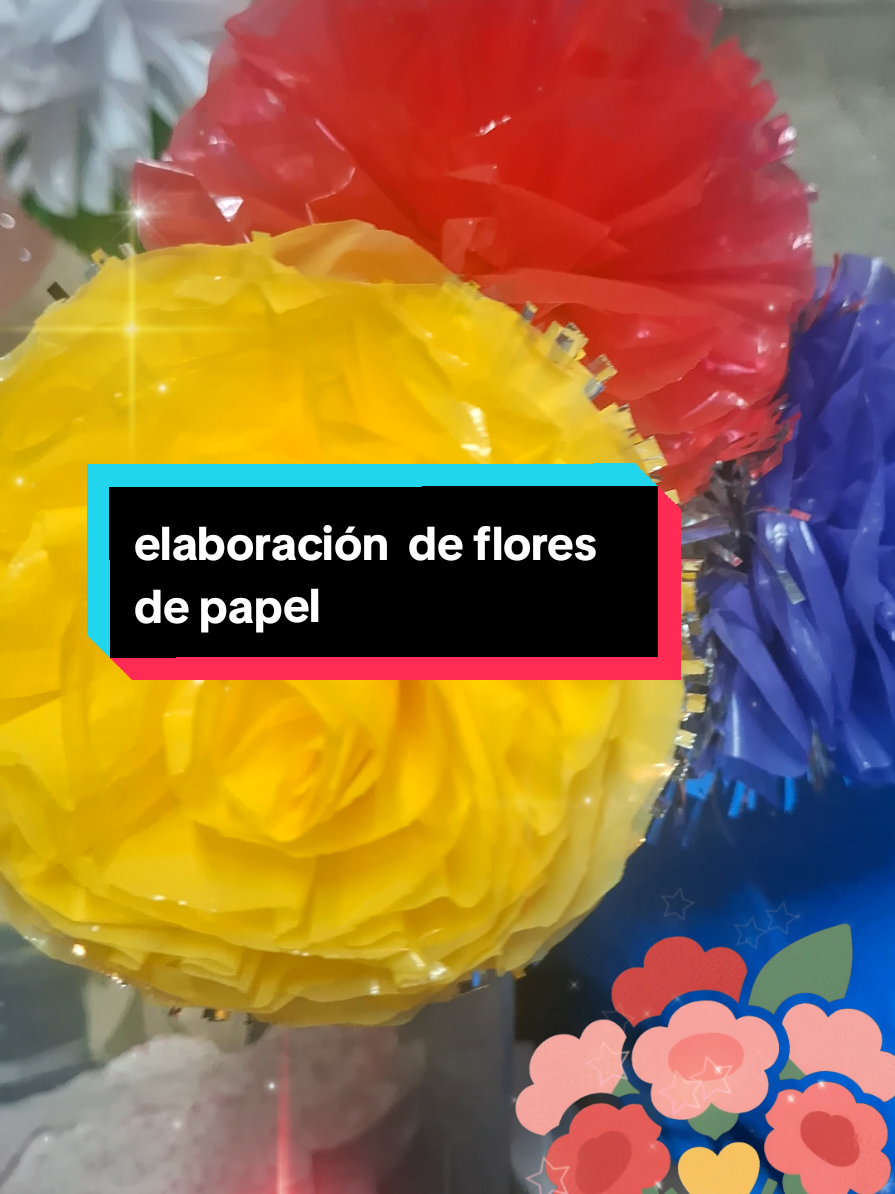 #flores #color #emprendimiento #manualidades #papel  elaboración de las flores de papel bond.,aprende y emprende entra a mi live y lo hacemos juntas 