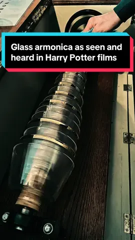 Glass armonica - a unique musical instrument made of a stacked glasses on a cork rod, played with a wet cloth or a watered finger. It was used in Harry Potter movies #armonica #glassarmonica #harrypotter #music #glass