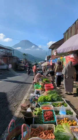 Pasar tradisional dengan pemandangan alam terindah di indonesia #wonosobo #pasarkejajar #fyp #foryoupage #xyzbca 