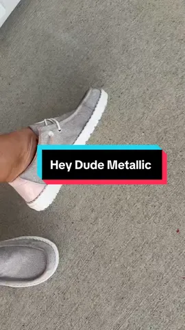 Shiny, comfy and no blisters for me! Hey Dude Wendy Metallic Loafers didn’t disappoint! Hey Dude Metallic Loafers so glad TikTok shop now has Hey Dudes. #womensshoes #heydudeshoes #heydude @HeyDude 