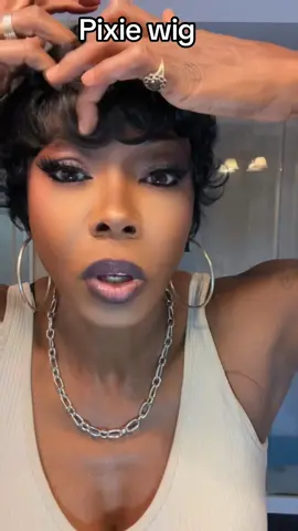 ShowReal 025 Short Pixie Cut Wig….. #realreviewswithdenise  #pixiecut   #pixiewig  #tiktokshop  #churchhair 