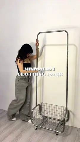 minimalist clothing rack for your aesthetic room #tiktokshop #fyp 