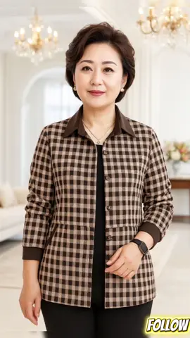 Áo khoác sơ mi caro lót nỉ- thời trang trung niên, thời trang thu đông #macgicungxinh99 #aokhoacsomi #aokhoactrungnien #thoitrangthudong #thoitrangtrungnien 