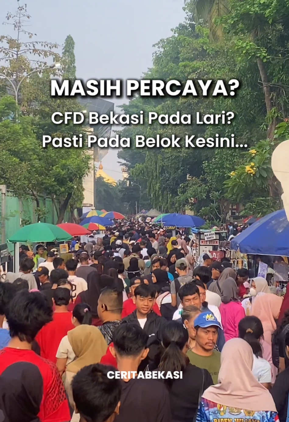 ya kalo CFD di bekasi kuat kuatan deh mending lanjut lari atau lanjut jajan.. #kotabekasi #bekasi #ceritabekasi #fyp #carfreeday 