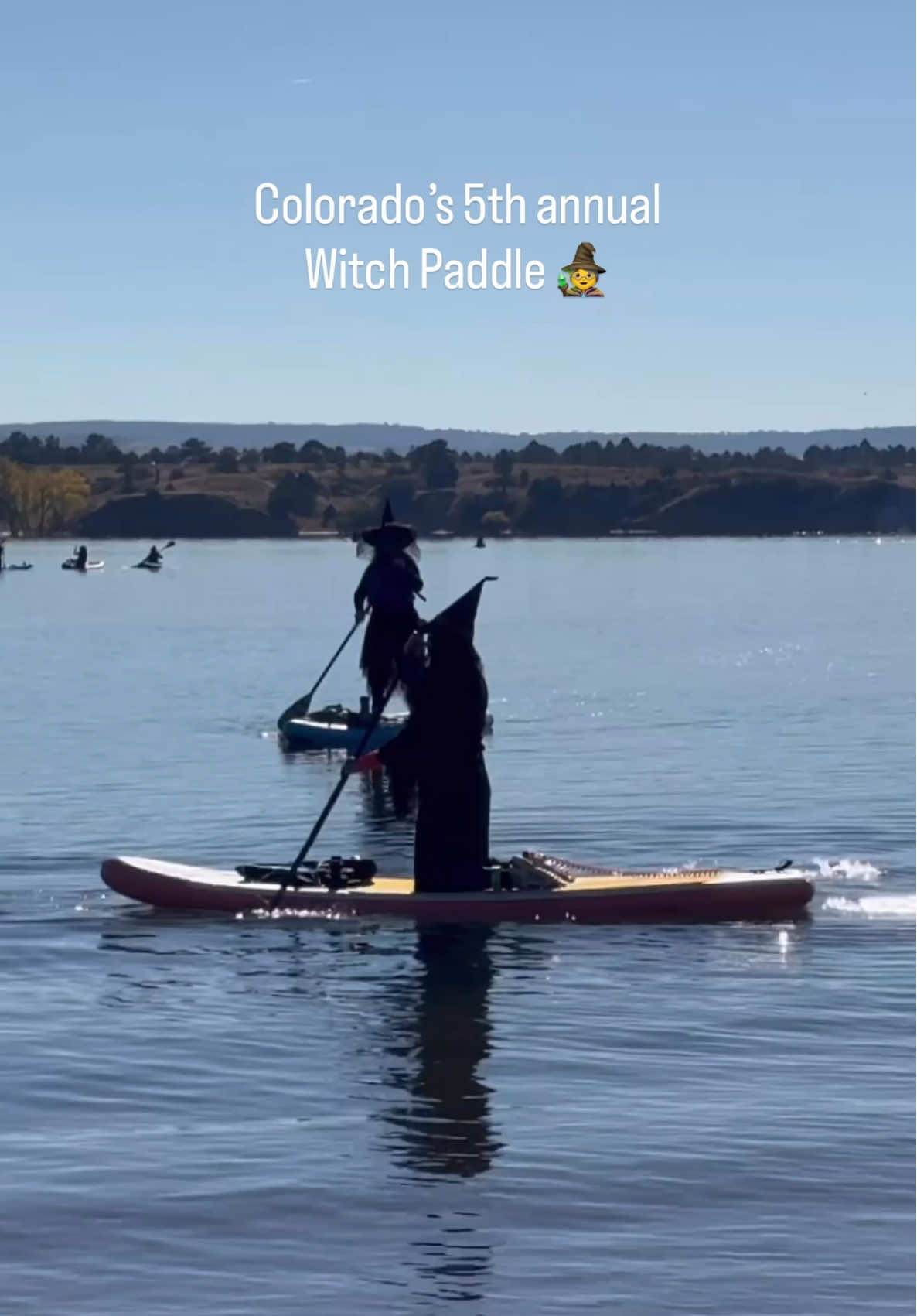 the season of the witch is upon us 🧙‍♀️ #fyp #colorado #paddleboarding