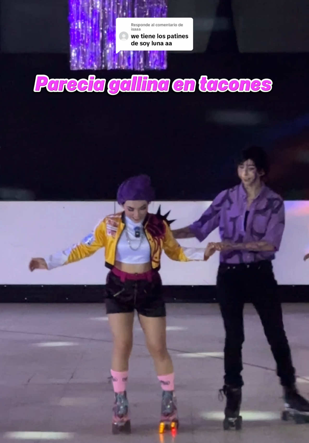 Respuesta a @isaaa  Hermosos los patineeees🥹🩷 Jinu como @Ana Verastegui 💜 En @Roooolling Gdl 🛼